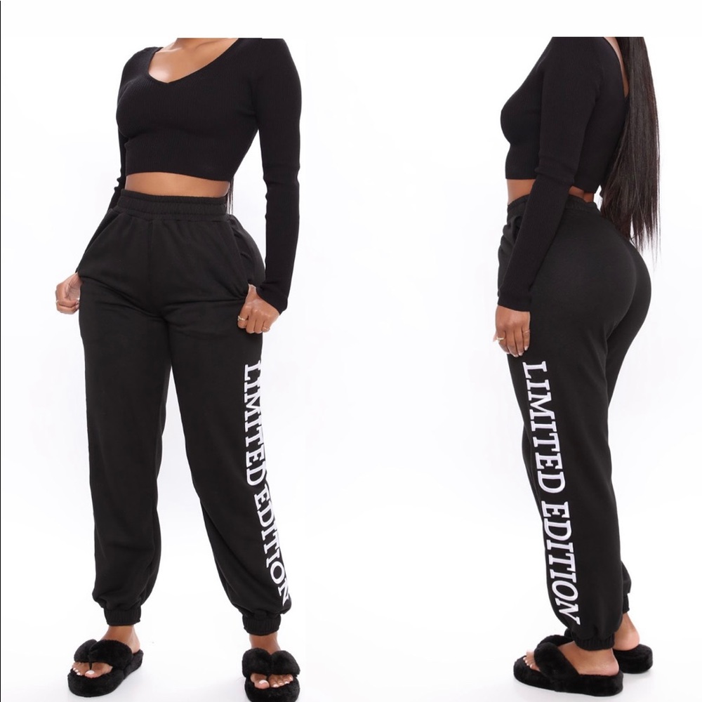 “Limited Edition” jogger sweatpants